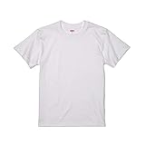 [ユナイテッドアスレ] Tシャツ 半袖 無地 メンズ レディース T-shirt 伸びない 透けない 衣装 5.6onz(オンス) 5001 (ホワイト, M)