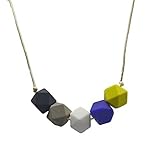 Silicone Teething Necklace For Mom To Wear - BPA Free, Dishwasher Safe, Stylish Teether & Nursing Ne