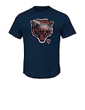 NFL Chicago BearsメンズUVC T、ネイビー、XL