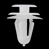 Vuage(TM) 普遍的に50個の穴プラスチック製インテリアトリムパネルリベットファスナークリップホワイト8mmの