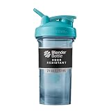 BlenderBottle Pro Series Tritan Pro24 プロテインシェイカー ブレンダーボトル正規品 24oz 容量700ml (メモリ500ml) セルリアンブルー BBPRO24 CB