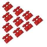 LEGOブロック・純正パーツ＜プレート＞ 1 x 2 スティック (10個, Red) [並行輸入品]