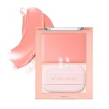 【HOLIKAHOLIKA】ティンテッドミルククリームブラッシュ ホリカホリカ パフ付き クリーム テクスチャ チーク 血色感 セミグロウ 毛穴カバー ピンク ピーチ ローズ ツヤ 透明感 (#02ピーチ・オブ・ピーチ, 通常)