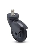 Shepherd Omega Series 3 Diameter Neoprene Wheel Caster, 7/16 Diameter x 7/8 Length Grip Ring Stem, 1