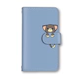 スマ通 arrows NX F-01K 対応 ケース 手帳型 けーたい カバー カード入れ 本革 アニマル ねこ 猫 ネコ キティ スタンド式 ストラップホール マグネット docomo F-01K (I4.ナイトブルー×ねこ) color_design_002-4
