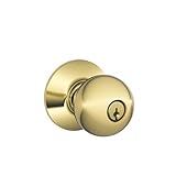 Schlage f51 ORB 605 16 – 211 10 – 063オービットKeyedエントリノブ、明るい真鍮
