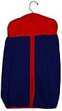 Baby Doll Bedding Reversible Diaper Stacker, Navy/Red