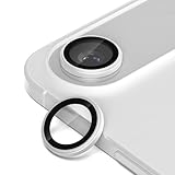 Hohotoon 対応 iPhone17 Air 用の カメラ保護フィルム ARコーティング 超高透過率 耐衝撃 宇宙航空材料 キズ防止 アイフォン17 エア 用のカメラフィルム アンチグレア 曇り防止 露出オーバー防止 黒縁取り カメラカバー いPhone 17Air 用のレンズカバー （シルバー 1セット）