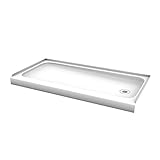 Bootz Industries 010 – 1000 – 00 Bootz showercast 60 " x 30 "右Drain Singleしきい値シャワーベースでホワイト