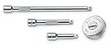SK 4940 4 Piece 1/4-Inch Drive Extension and Thumbwheel Ratchet Set [並行輸入品]