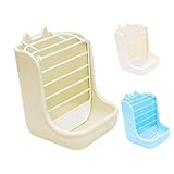 兎 チモシー入れ モルモットフード デグー 餌 ウサギ 牧草入れ 餌入れ チモシーポット 牧草フィーダー うさぎ フード入れ えさ入れ フードボウル (クリーム, ストッパータイプ)