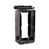 FLEXISPOT PCケーススタンド CH1 卓下式 PC収納ボックス PCワゴン 壁掛け CPU冷却 回転可能 耐荷重15kg ブラック