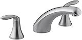 KOHLER K-T15290-4-G Coralais Deck-Mount Bath Faucet Trim, Brushed Chrome [並行輸入品]