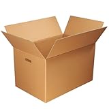 ディズプラス ダンボール 140サイズ 5枚セット 取っ手穴付き 段ボール 日本製 引っ越し 140 二つ折り配送品 140-HT-5