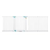 ドアの階段のための余分なワイドベビーゲート白い金属のペットのドアの壁プロテクター屋内セーフゲート74-186センチメートル (サイズ さいず : 109-116cm)