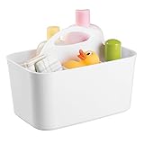 mDesign Baby and Toddler Closet or Nursery Organizer Caddy - White by MetroDecor