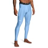 Under Armour メンズ ヒートギア アーマー レギンス, (475)カロライナブルー/ホワイト/ホワイト。, Medium