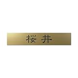 丸三タカギ 彫り込み済表札 アクリル APB2-G-1-1-桜井 【完成品】