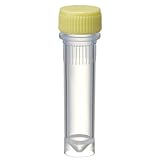 ワトソン(Watson) Oリングレススクリューキャップチューブ 2.0mL 自立型 黄 滅菌 1394-200-SS-YS 500本(20本×25袋)