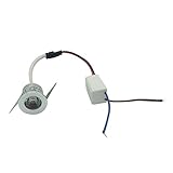 Baoblaze キャビネットダウンライト　ミニ　LED　宝石ライト　天井スポットライト　ショーケースディスプレイ　全4タイプ - シルバーウォームホワイト