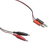 uxcell アリゲーター　 テスト　クリップ　リード　プローブ　 ケーブル　 レッド　ブラック 1M 　2 個