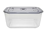 Click Clack Cook & Storeレクタンギュラ― ストレージ プロダクト、3.0 L/3.2 クオート、チャコール