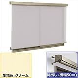 三協アルミ　ラクシェード　持出しタイプ（出幅50mm）　幅W1500mm×高さH990mm　クリーム生地 　サンシルバー