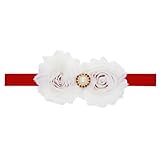 Zhhlinyuan ベビー小物 Baby Girls Toddler Kids Christmas/Photography Pops/Costume/Party Elastic Faux Pearl