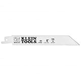 Klein Tools 31722-15 6-Inch, 14 TPI, Bi-Metal Reciprocating Saw Blade for Heavy Gauge Metals, 15-Pac