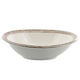 EAST table(イーストテーブル) 楕円鉢 22.5cm 渕錆粉引 日本製 レンジ対応 食洗機対応 ボウル 盛り皿 和食器 ks-T1-2014-0