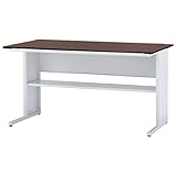 ワークデスク　棚板付き　幅1400×奥行700×高さ700　UO-F147FD (DB：ダークブラウン)