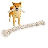 [ベトゴ] betogo 犬 おもちゃ ロープ 噛むおもちゃ 犬用玩具 コットン製 歯固め インタラクティブ トレーニング用 無添加 安全素材 丈夫 耐久性 清潔 ストレス解消 室内遊び 超小型犬 小型犬 MRD06 (M)