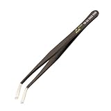 Wiha 44524 Tweezers, Flat Bent 35 Degree, 3mm Diameter Grip by Wiha