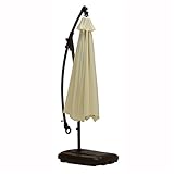 ガーデンパラソル スチールフレーム 幅300cm×奥行300cm×高さ266cm LPS-4706IV アイボリー 〔アウトドア ガーデン キャンプ レジャー〕