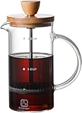 ガラスフレンチプレス ガラスコーヒーポット フィルタープレス ポアオーバー 家庭用コーヒーポット コーヒーポット (400ML)