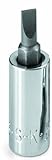 SK Hand Tool 45471 Number-4 Bit Socket, Drive Slotted Screwdriver, 3/8 -Inch, Chrome by SK Hand Tool