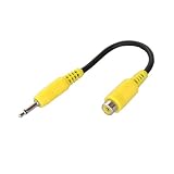 RCA ピンプラグ⇔ミニプラグ φ3.5mm に！変換ビデオケーブル（映像用）AD-515 [Camera]