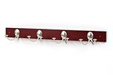 Spectrum Diversified 79778 Stratford Wood Rack With 4 Double Hooks