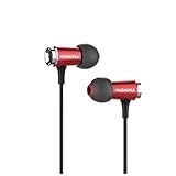 NAGAOKA アルミニウムボディ ハイレゾ対応 イヤホン レッド レッド P609RD