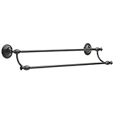 DELTA 137240 Meridian, Bath Hardware Accessory, 24 Double Towel bar, Oil Rubbed Bronze [並行輸入品]