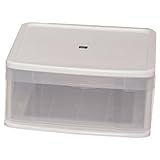 アイリスオーヤマ 収納ボックス チェスト ワンセルフ 幅29.5×奥行39×高さ14.4cmホワイト WS