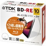 BEV25PWA10B-BC_H | TDK 録画用BD-RE 1-2倍速対応 25GB 10枚 プリンタブル
