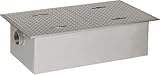 環境機器関連製品＞グリーストラップ＞SUS製グリーストラップ　パイプ流入超浅型 GTS-PL　GTS-80PL SUS蓋受座付　Mコード：81874　前澤化成工業