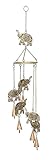 Benzara 26717ガーデン風の鐘 - 。。WでH、5における金属象Windchimes 28