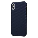 レイ・アウト iPhone XS ケース TPU 耐衝撃Light Carbon/カーボンネイビー RF-P20CP3/CN