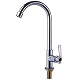 OASD Deck Mount Kitchen Faucet Full Copper Vertical Touch On Kitchen Sink Faucet Single Handle One H