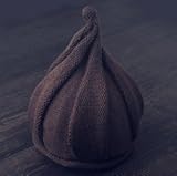 6色展開 ニット帽 とんがり キッズ こども 男女兼用 子供 帽子 プレゼント (ブラウン)