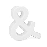 Torre & Tagus 900428 Ceramic 'and' Symbol Sculpture, White