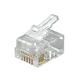 ジェフコム モジュラープラグ 通信線用 プラグタイプ:6P6C 入数:30個 MJ-606