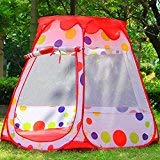 elegantstunning テント キッズ屋外/屋内テントハウス子供の遊びボールピットプールハット安全な視界、47.2`` X 43.3`` X 35.4``